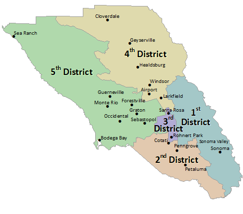 Board of Supervisor County District Map 