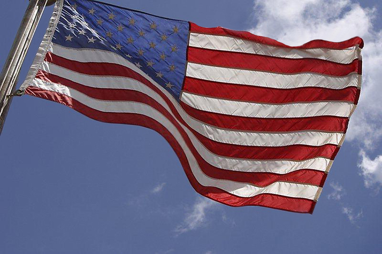 Flag Waving in the Sky 750x500